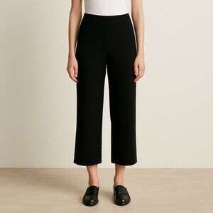 Whistles‎ Black Knit Wide Leg Pants